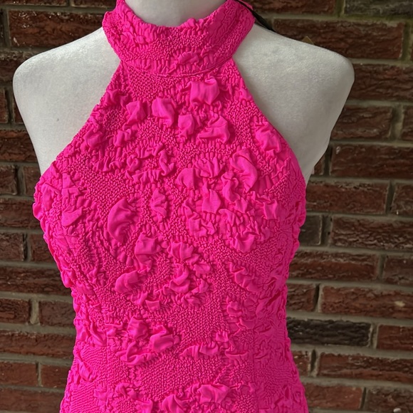 PatBO ​Stretch Jacquard Halterneck Maxi Dress Size 2 NWT - Picture 5 of 7